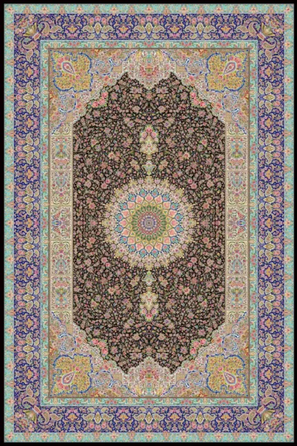 Machine-Made Silk Carpet, 1600 Reeds