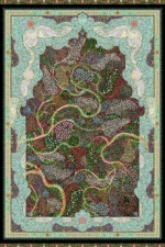 Machine-Made Silk Carpet, 1600 Reeds