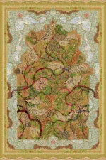 Machine-Made Silk Carpet, 1600 Reeds
