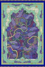 Machine-Made Silk Carpet, 1600 Reeds