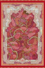 Machine-Made Silk Carpet, 1600 Reeds