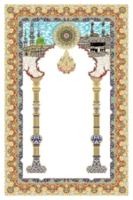 سجاده ابریشم ماشینی 1600 شانه خاطره کویر کاشان