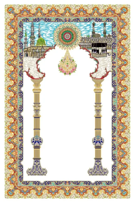 سجاده ابریشم ماشینی 1600 شانه خاطره کویر کاشان