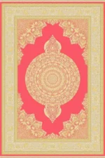 فرش ابریشم ماشینی 1600 شانه گلبهی