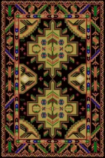 Machine-Made Silk Carpet, 1600 Reeds