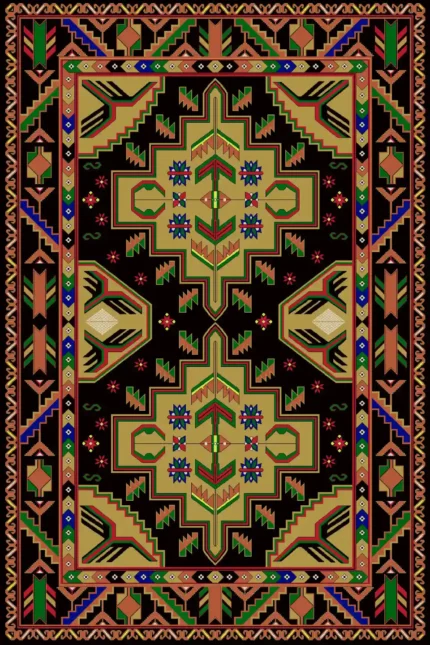 Machine-Made Silk Carpet, 1600 Reeds