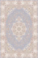 فرش اکریلیک ماشینی 1500 شانه طرح یاقوت آبی