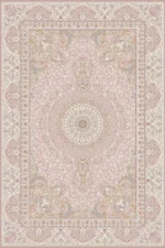 فرش اکریلیک ماشینی 1500 شانه طرح ماهرو شکلاتی