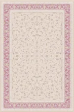 فرش اکریلیک ماشینی 1500 شانه طرح لیندا کرم لاکی