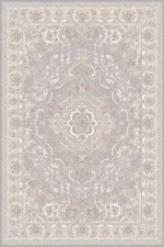 فرش اکریلیک ماشینی 1500 شانه طرح خطیبی فیلی صدفی