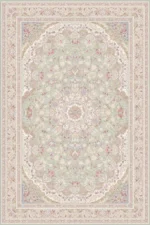 فرش اکریلیک ماشینی 1500 شانه طرح هانا سبز