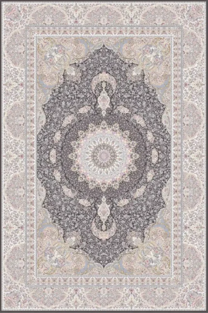 Machine-made acrylic carpet 1500 reeds, Mahro smoky design