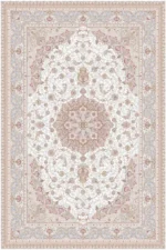 فرش اکریلیک ماشینی 1500 شانه طرح اصفهان سفید