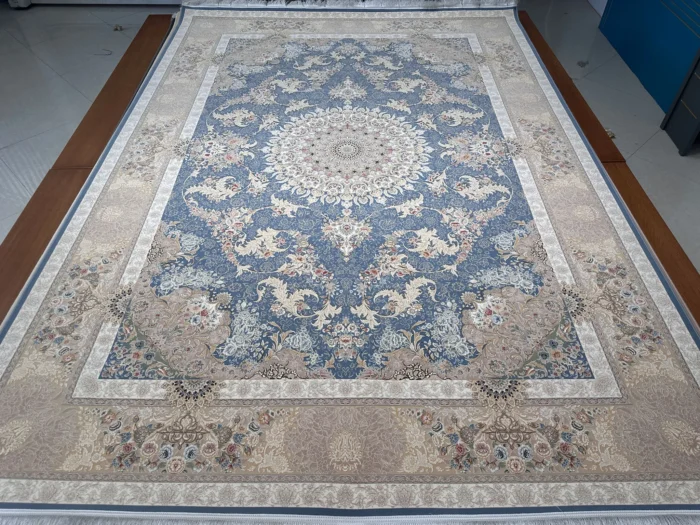 1500 reeds carpet, blue Aseman design