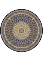 فرش گرد مدرن مشکی